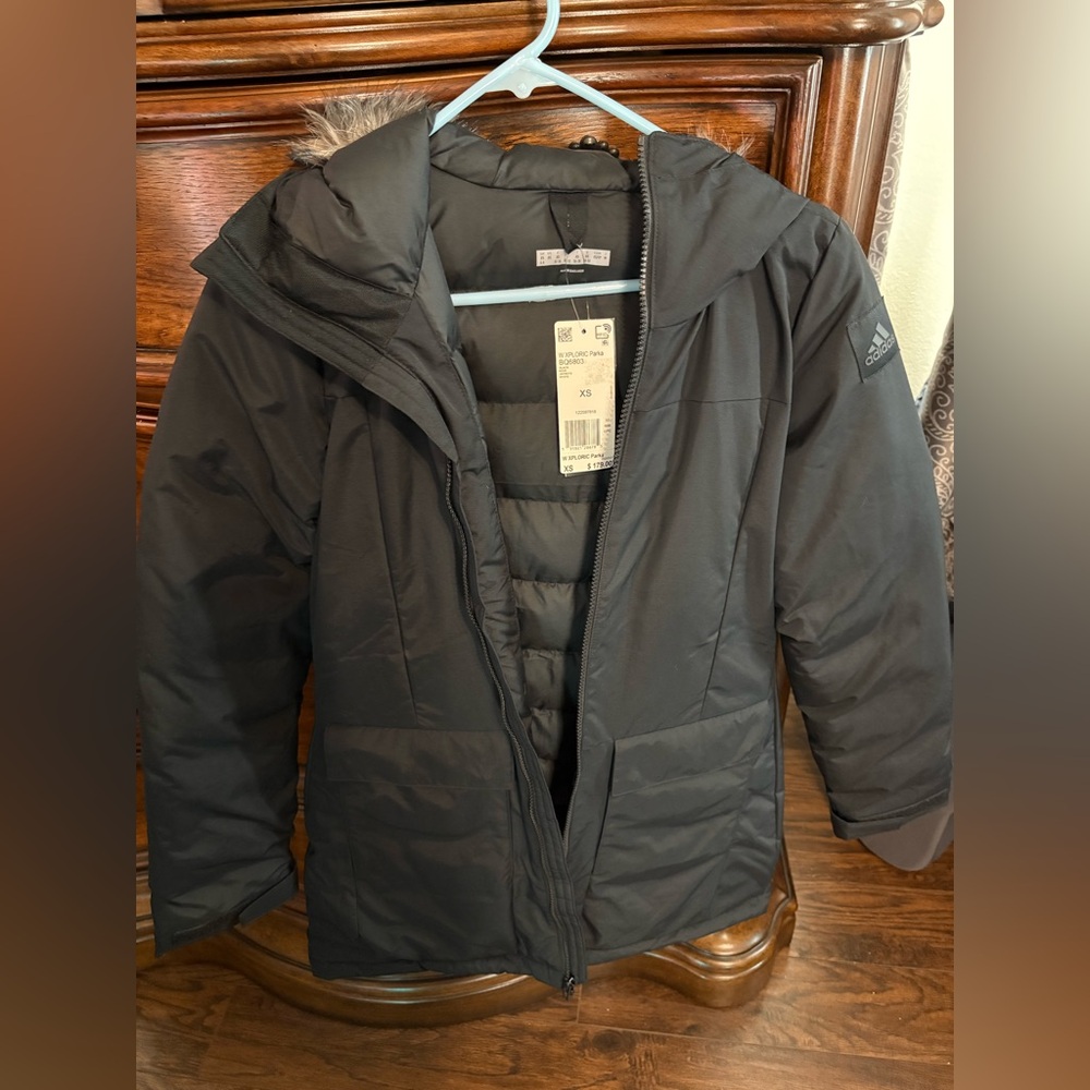 Adidas Black XPLORIC Parka NWT